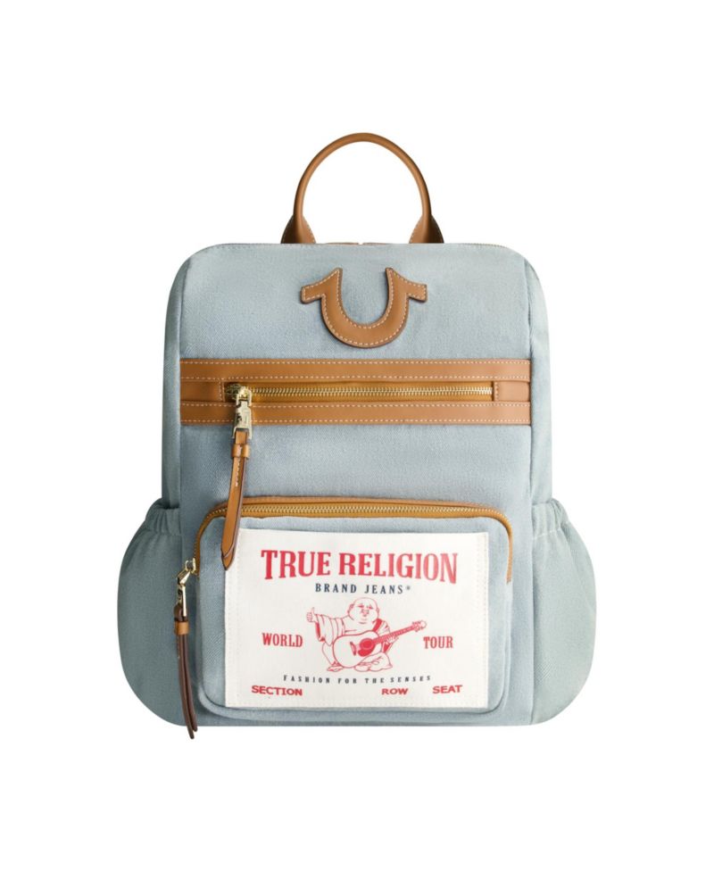 Buddha Pocket Denim Backpack