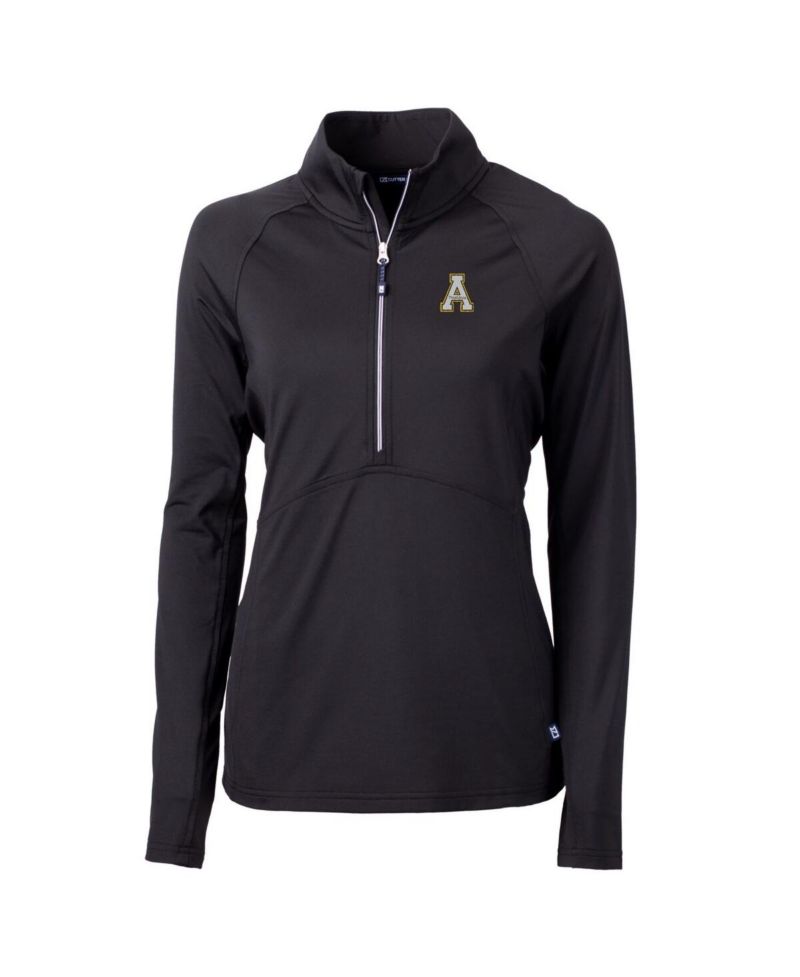 Women's Black Appalachian State Mountaineers Adapt Eco Knit Half-Zip Pullover Jacket