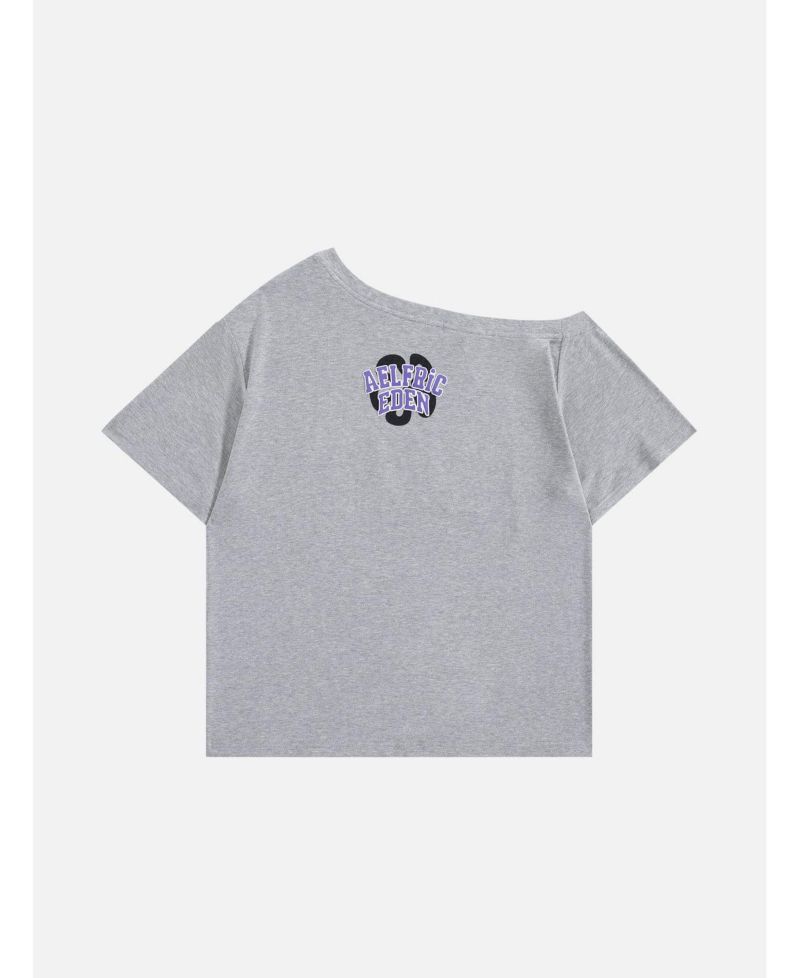 Women's Flower Off-The-Shoulder Tee