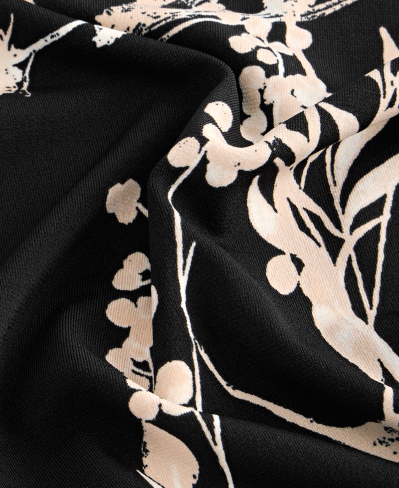 Women's Floral-Print Boat-Neck Blouse