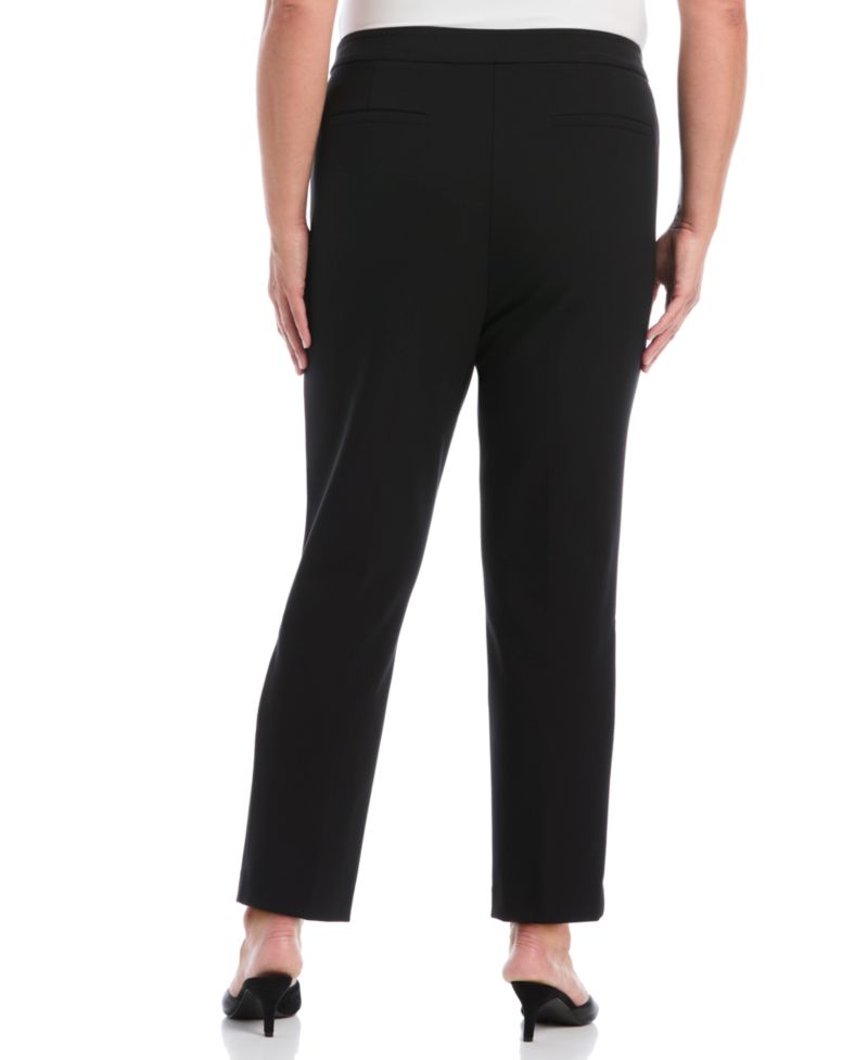 Plus Size Ankle Straight Pants
