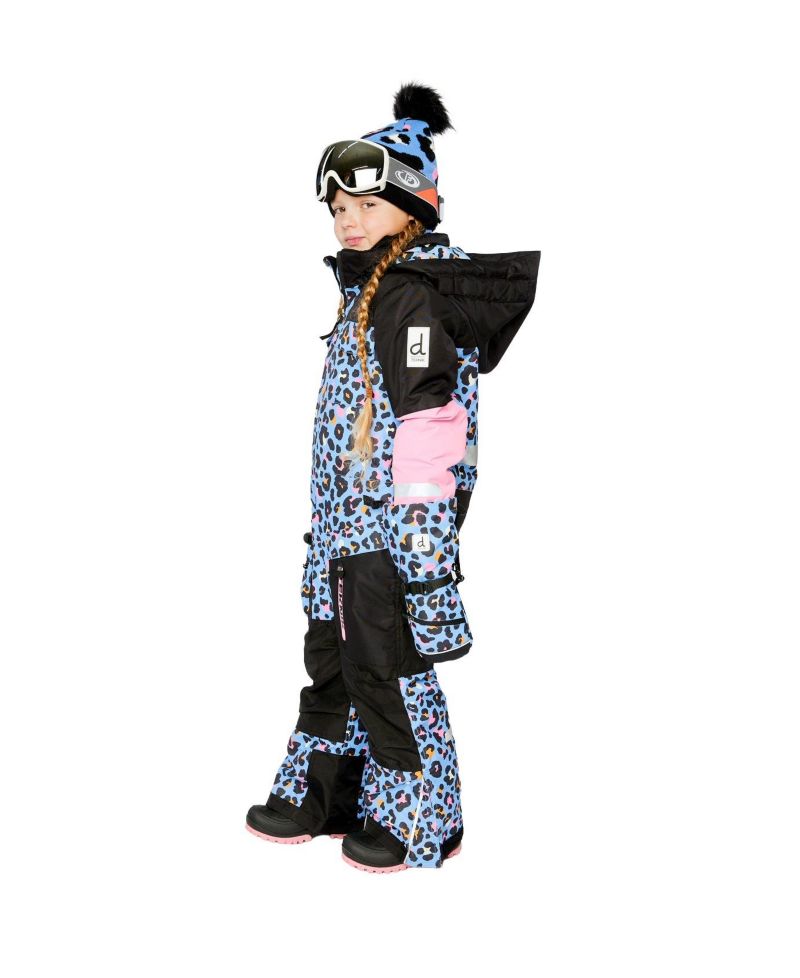 Little and Big Girl ( size 6 to 16 ) One Piece Teknik Leopard Print