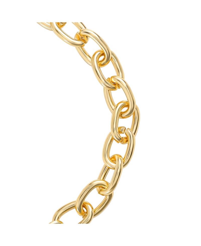 PavÃ© Initial Charm Bracelet - 7.5'' Tone Link