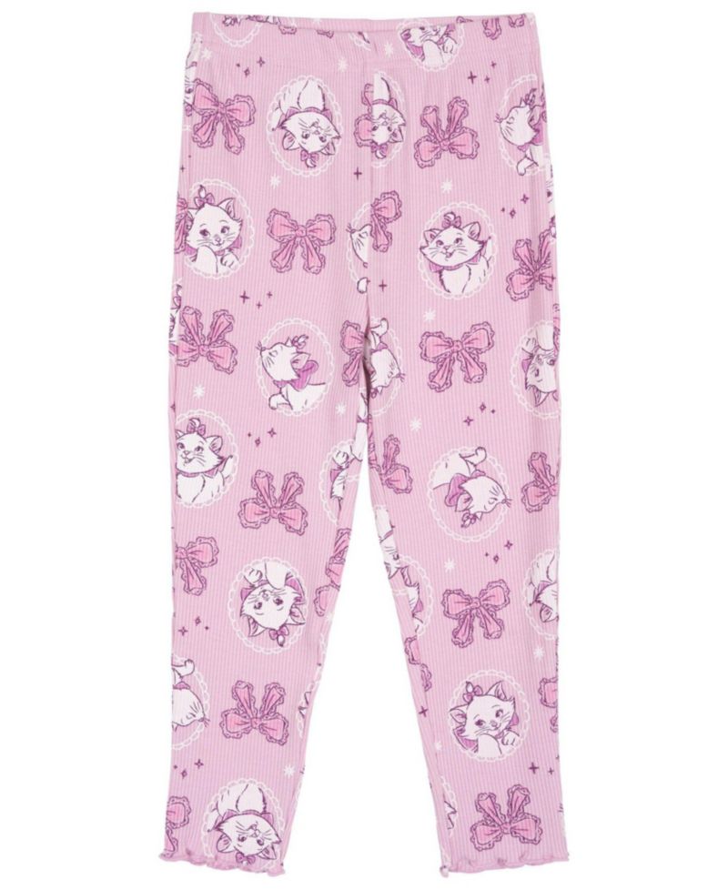 Marie Girls' Ribbed Long Sleeve Tee and Pants Set