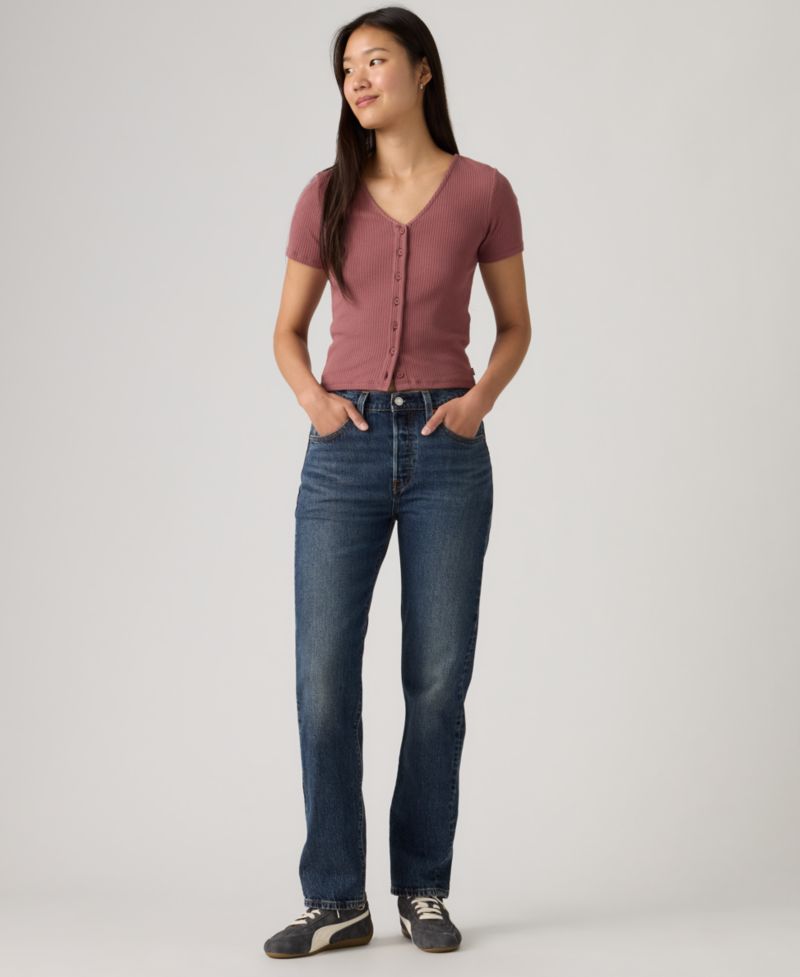 Trendy Plus Size 501 Original-Fit Straight-Leg Jeans