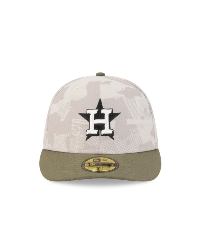 Men's Light Beige/Olive Houston Astros 2025 Armed Forces Day 59FIFTY Fitted Hat