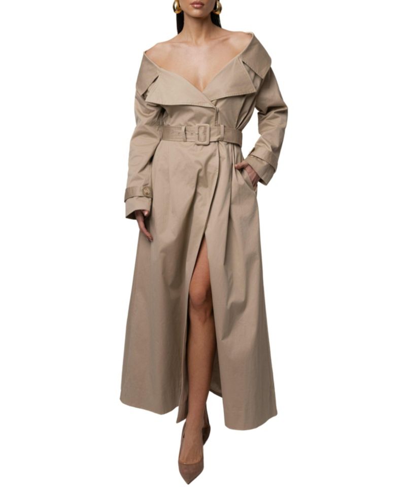 Women's Soft Authority Trench Coat