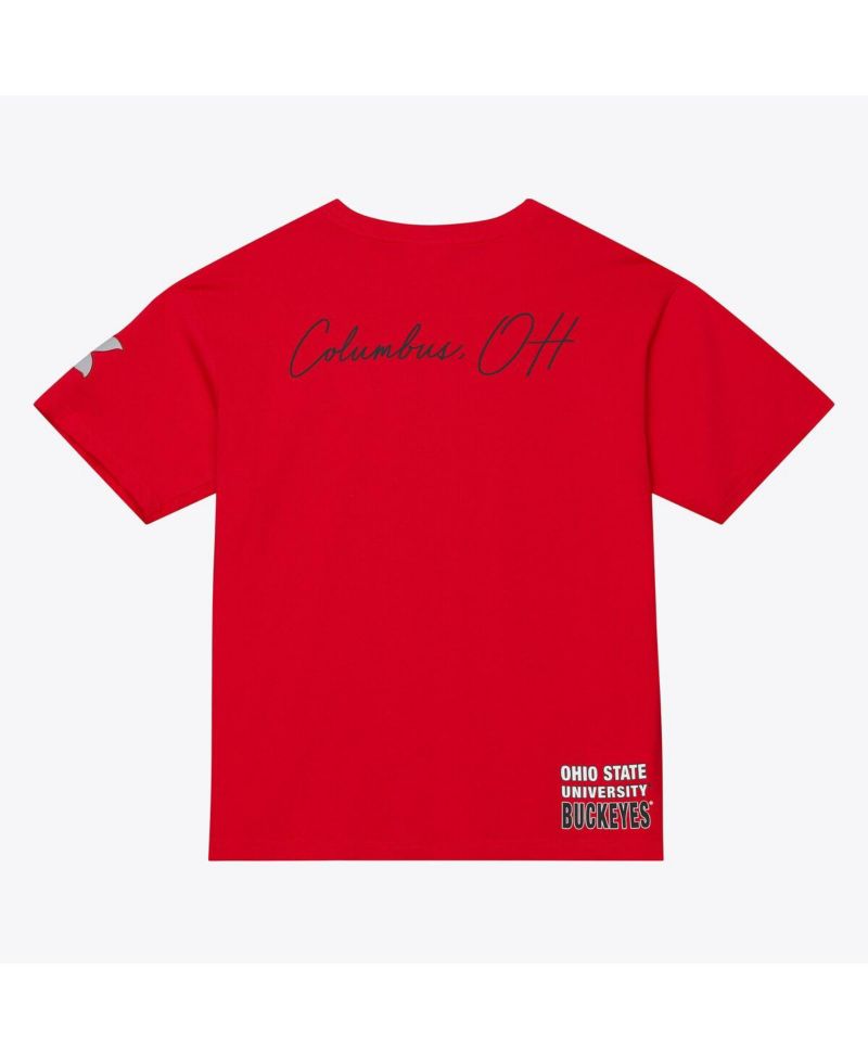 Men's Scarlet Ohio State Buckeyes Double Clutch Premium T-Shirt