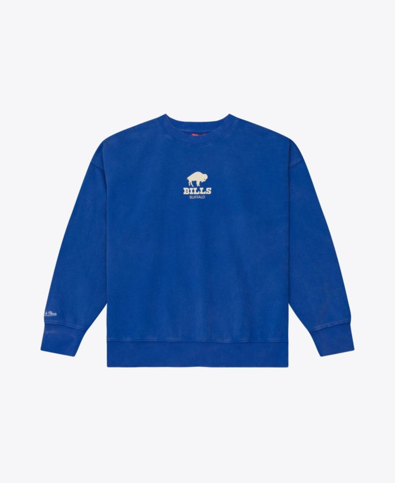 Women's Royal Buffalo Bills Core Essentials Micro Logo Fleece Sweatshirt