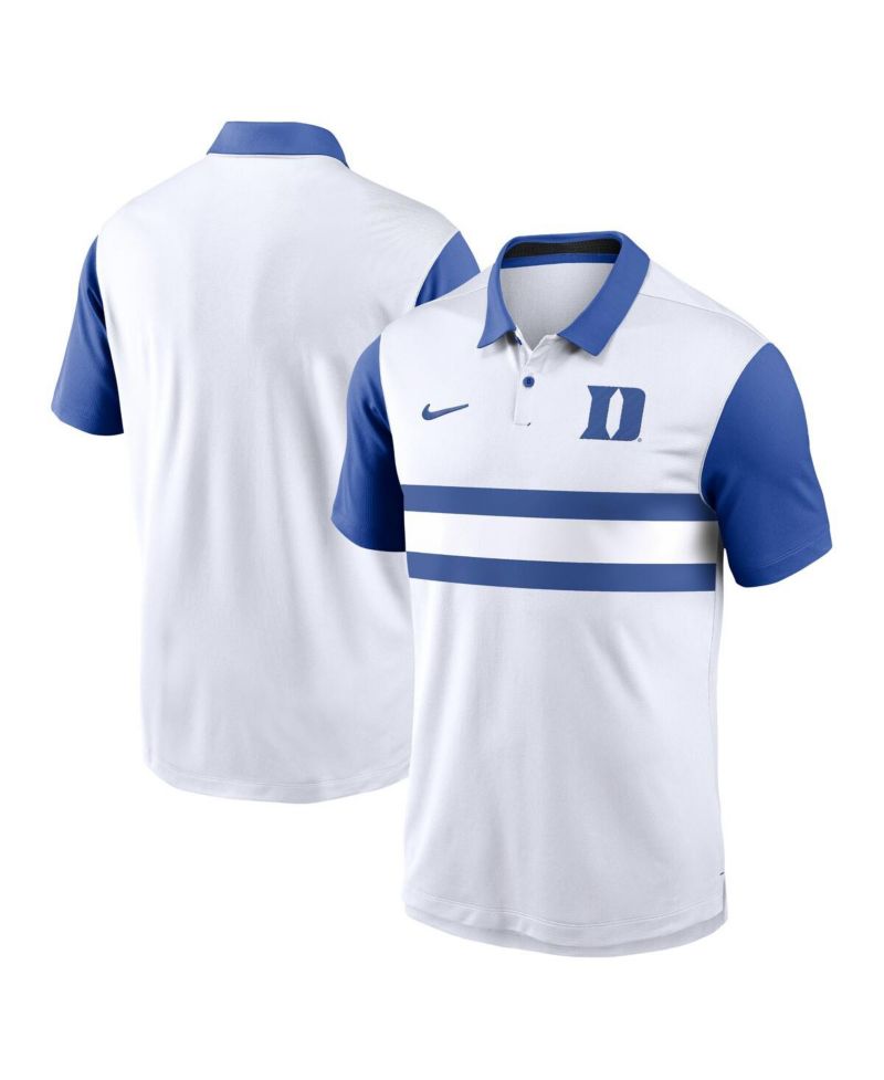 Men's White Duke Blue Devils Primetime Campus Vapor Performance Polo
