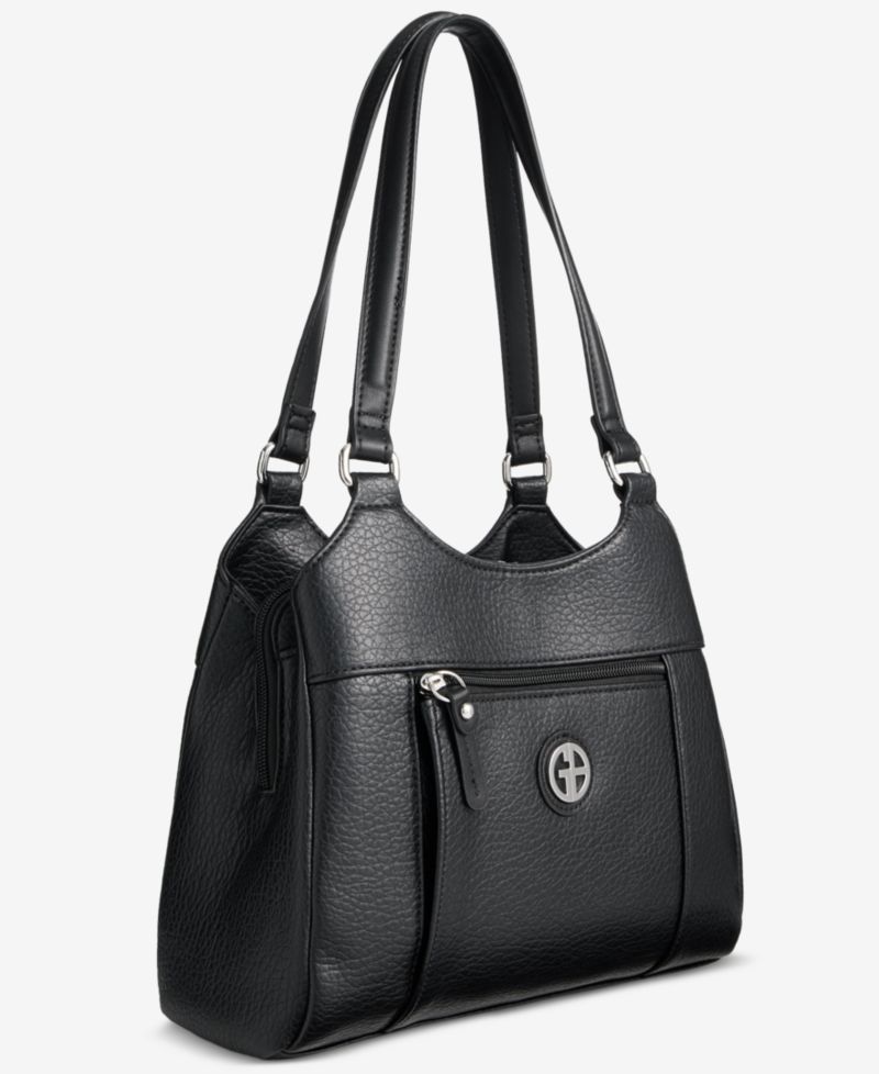 Pebbled 4-Poster Tote