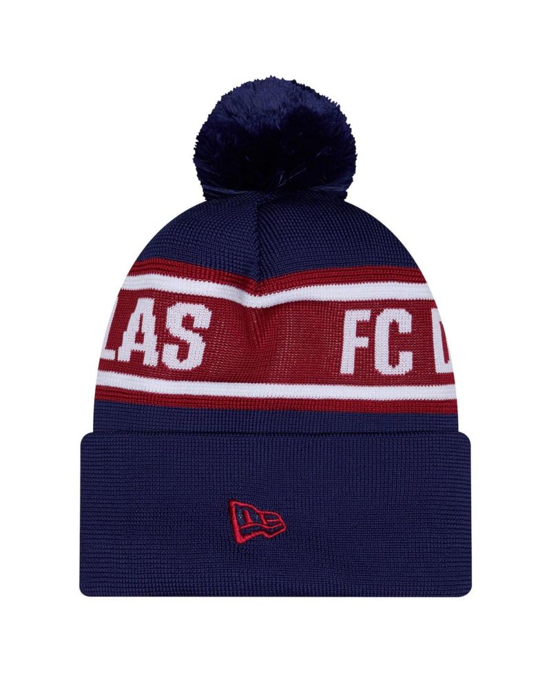 Men's Navy FC Dallas 2026 Jersey Hook Cuffed Pom Knit Hat