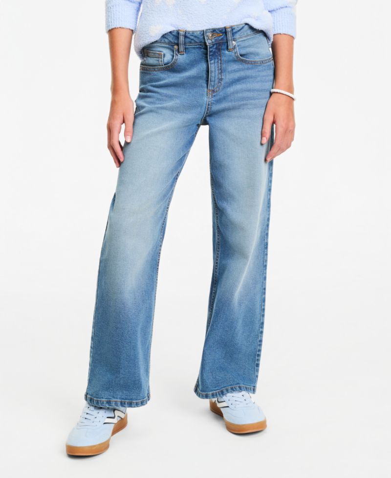 Girls' XS-XL Wide-Leg Marine Jeans