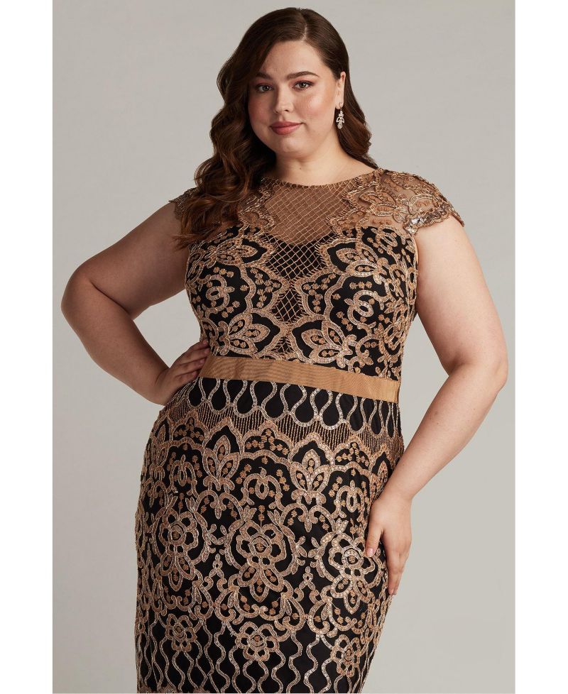 Miranda Sequin Embroidered Dress - PLUS SIZE