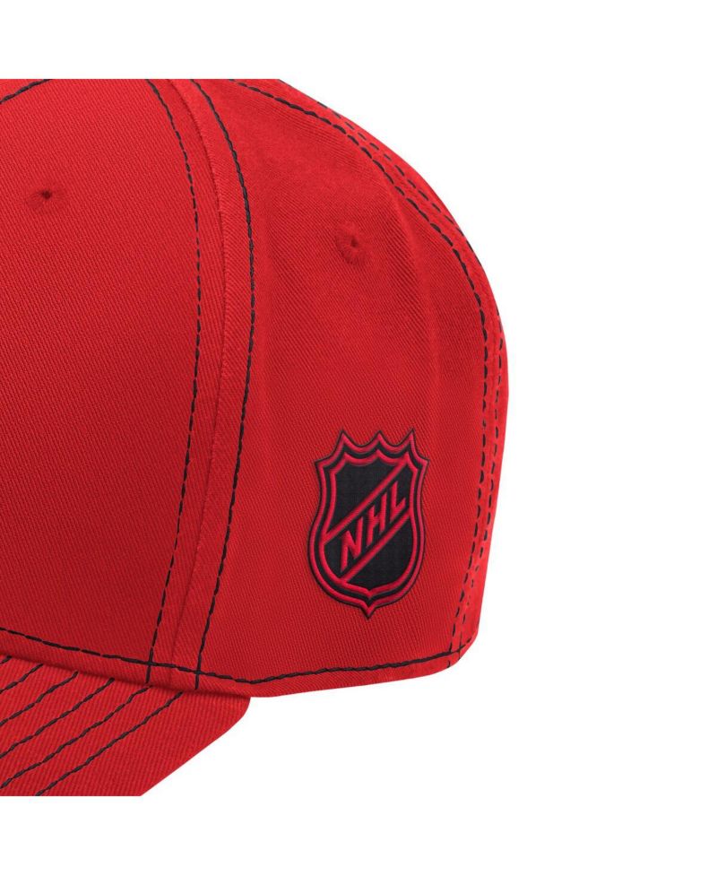 Men's Red New Jersey Devils Sphere II Curved Starfit Adjustable Hat