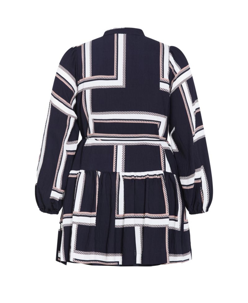 Plus Size Laurie Print Mini Dress