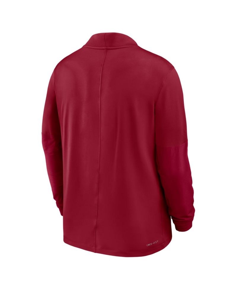 Men's Crimson Stanford Cardinal One Goal Performance Half-Zip Pullover Hoodie