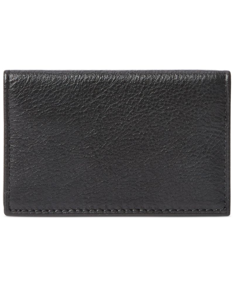 Men's Pebbled Leather Card Wallet