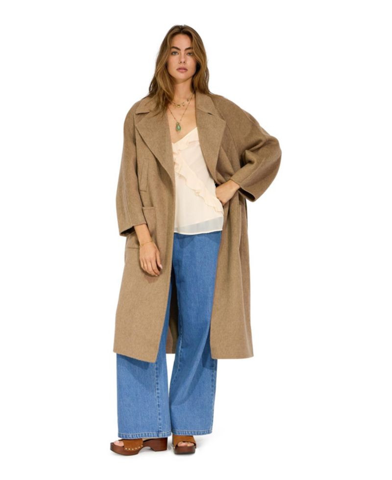 Women's Big Girl Wool Blend Coat