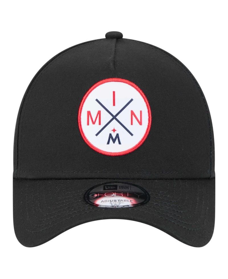Men's Black Minnesota Twins 9FORTY A-Frame Adjustable Hat