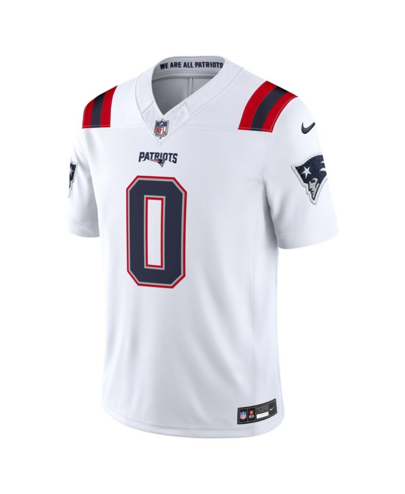 Men's Christian Gonzalez White New England Patriots Vapor F.U.S.E. Stitched Limited Jersey