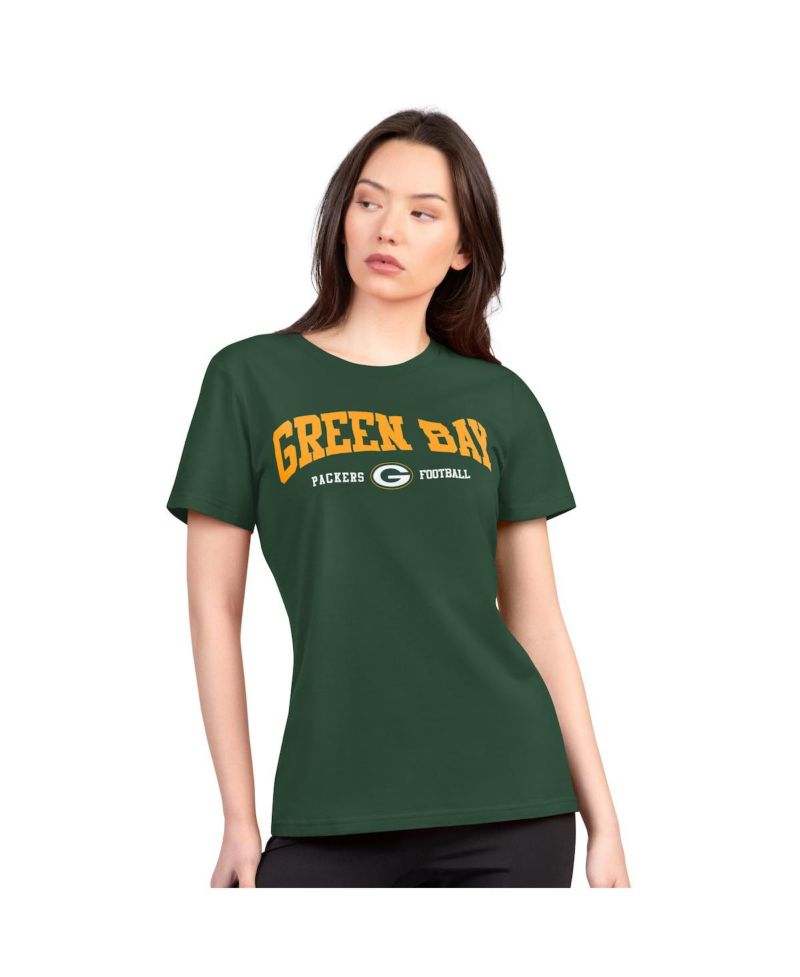 Women's Green Green Bay Packers Super-Slim Lightweight Winning Crew T-Shirt