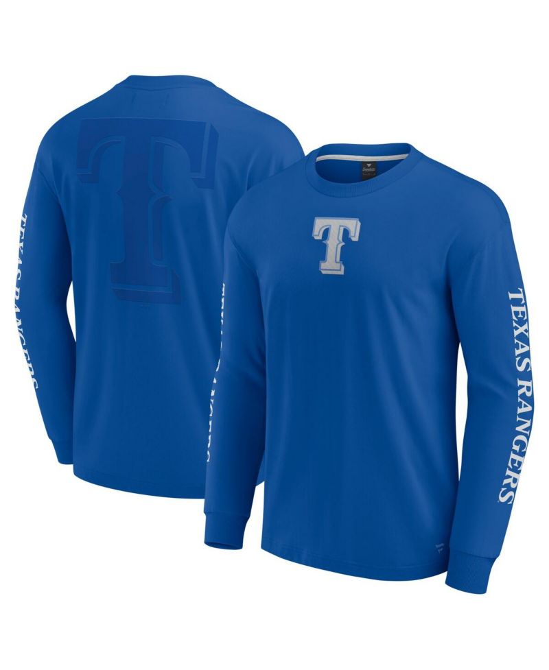Men's Royal Texas Rangers Elements Strive Long Sleeve T-Shirt