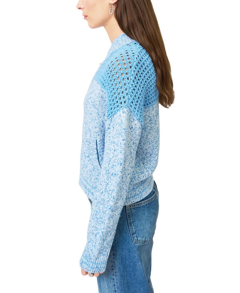 Women's Clover Mesh Sweater Bomber