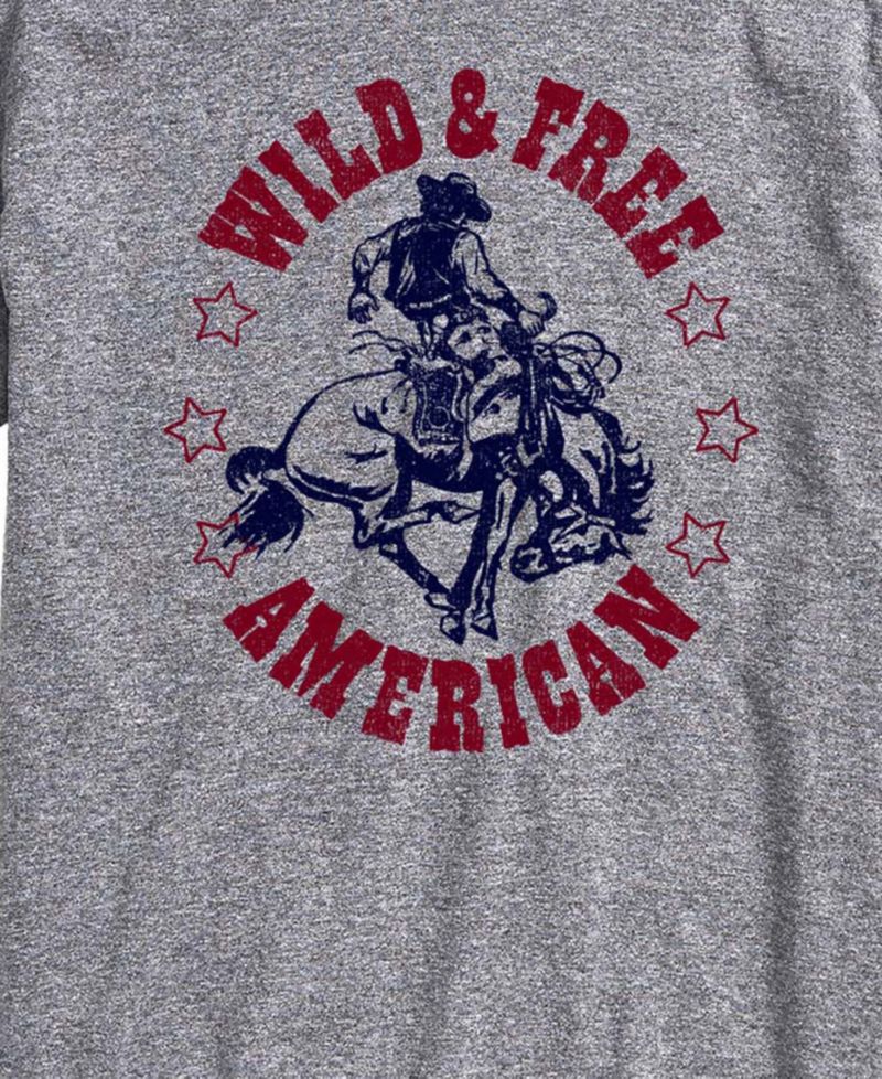Men's Wild And Free American Short-Sleeve Graphic T-Shirt