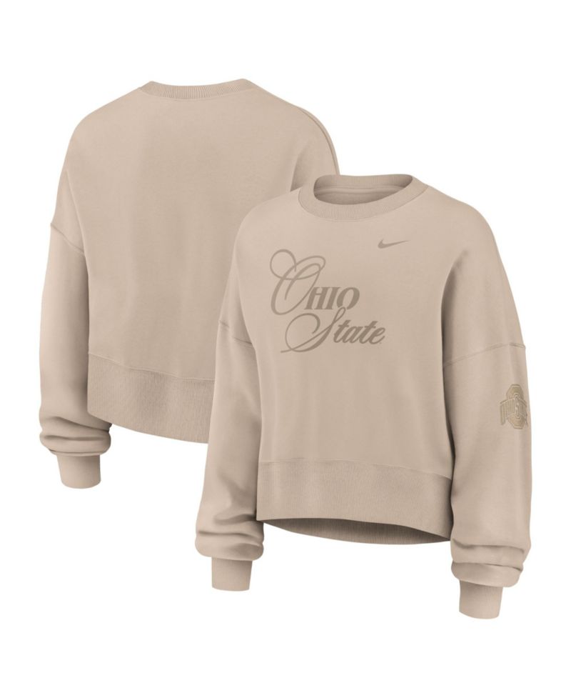 Women's Ohio State Buckeyes Phoenix Fleece Oversized Long-Sleeve Sweatshirt