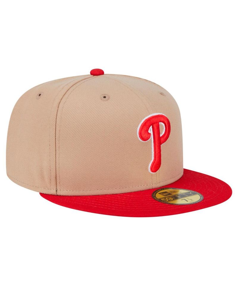 Men's Khaki Philadelphia Phillies 59FIFTY Fitted Hat