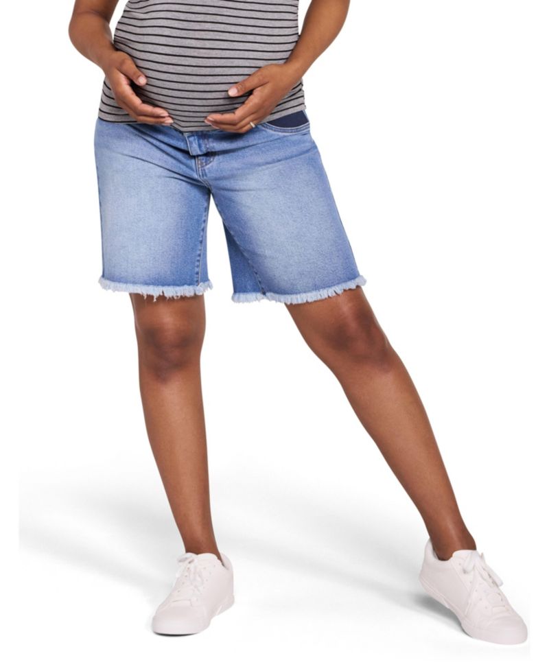 Women's Motherhood Under the Belly Dad Denim Short
