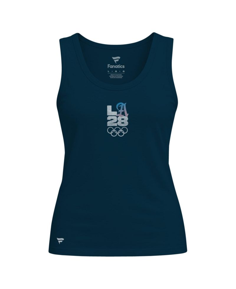 Women's Navy LA28 Bluebell Collection Fitted Tank Top