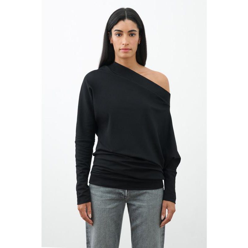 Women's Lauren Off-Shoulder Long-Sleeve Relaxed-Fit Casual Sweatshirt