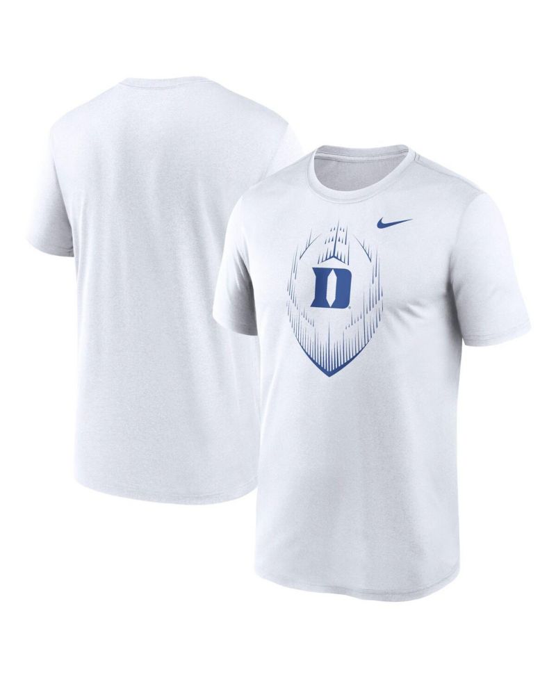 Men's White Duke Blue Devils Primetime Legend Icon Performance T-Shirt