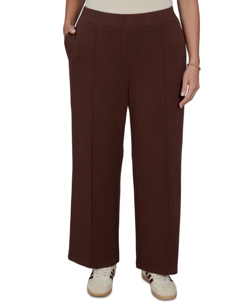 Plus Size Sleek Seam Knit Pull-On Pant