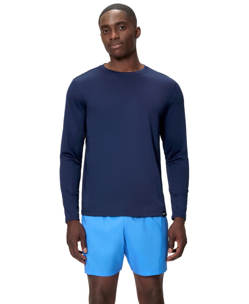 Men's Long-Sleeve Graphic Swim T-Shirt