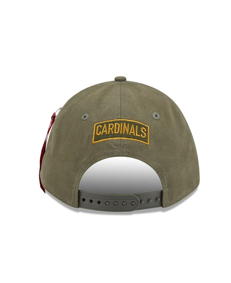 Men's Olive St. Louis Cardinals A-Frame 9FORTY Adjustable Hat