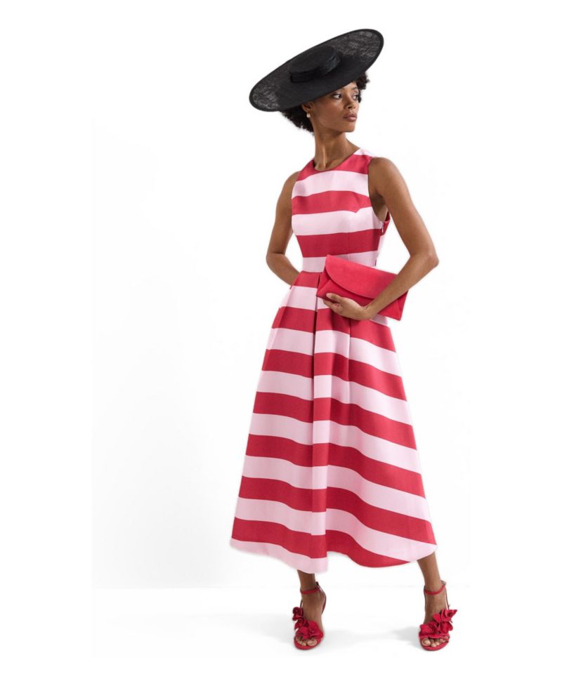 Women's Kiria Stripe Satin Midi Dress