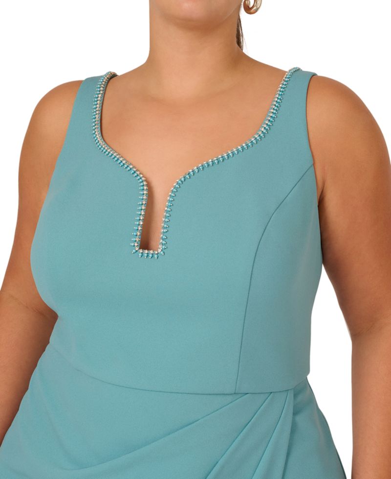 Plus Size Sleeveless Midi Dress