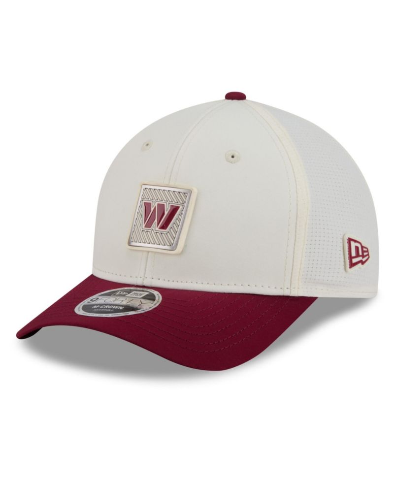 Men's Cream/Burgundy Washington Commanders 2026 NFL Training Camp 9FORTY Adjustable Hat