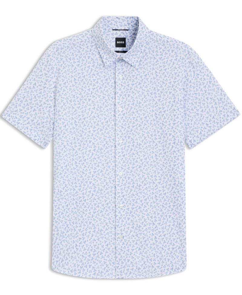 Men's Cotton-Blend Jersey Short-Sleeve Shirt