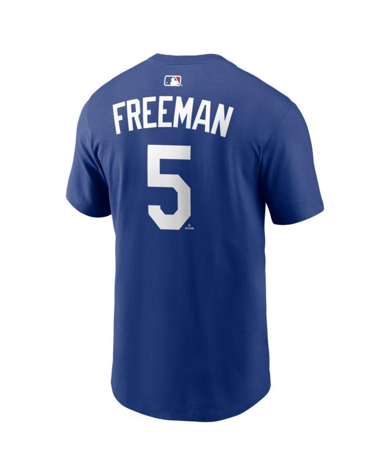 Men's Freddie Freeman Royal Los Angeles Dodgers Alternate Name & Number T-Shirt