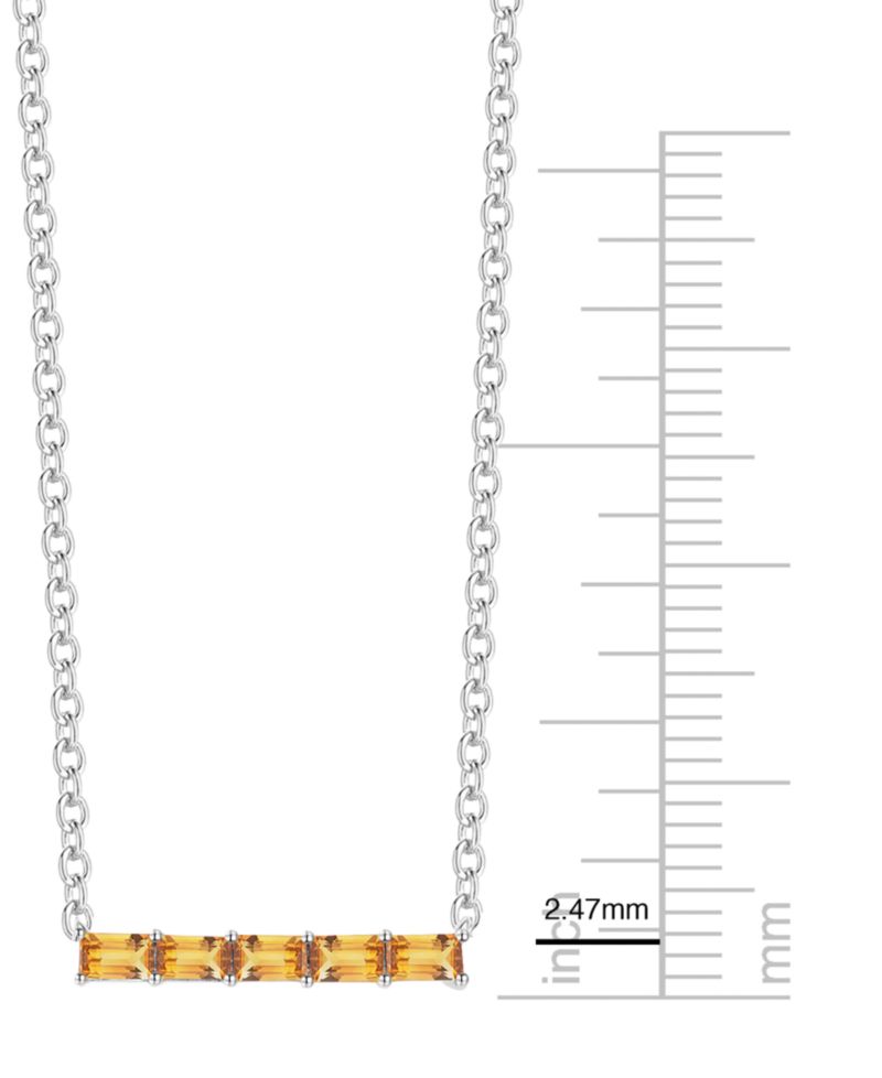 Citrine (1/2 ct. t.w.) Necklace in Sterling Silver (also in Multi-Stone)