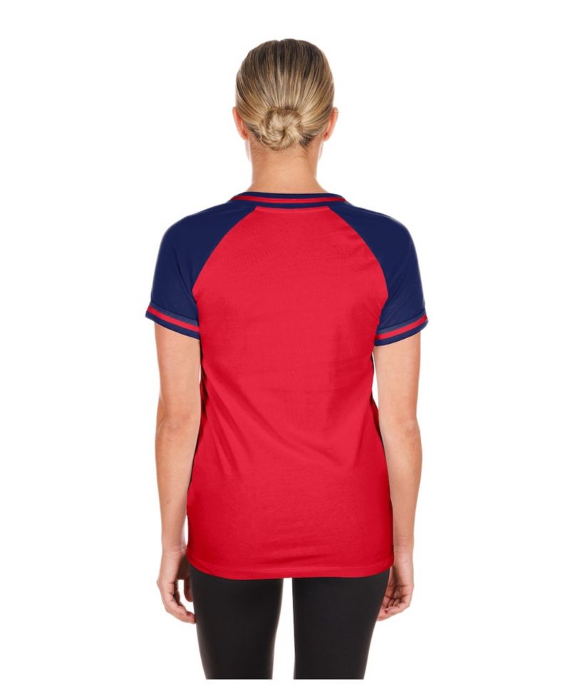 Women's Red Philadelphia Phillies Gameday V-Neck T-Shirt