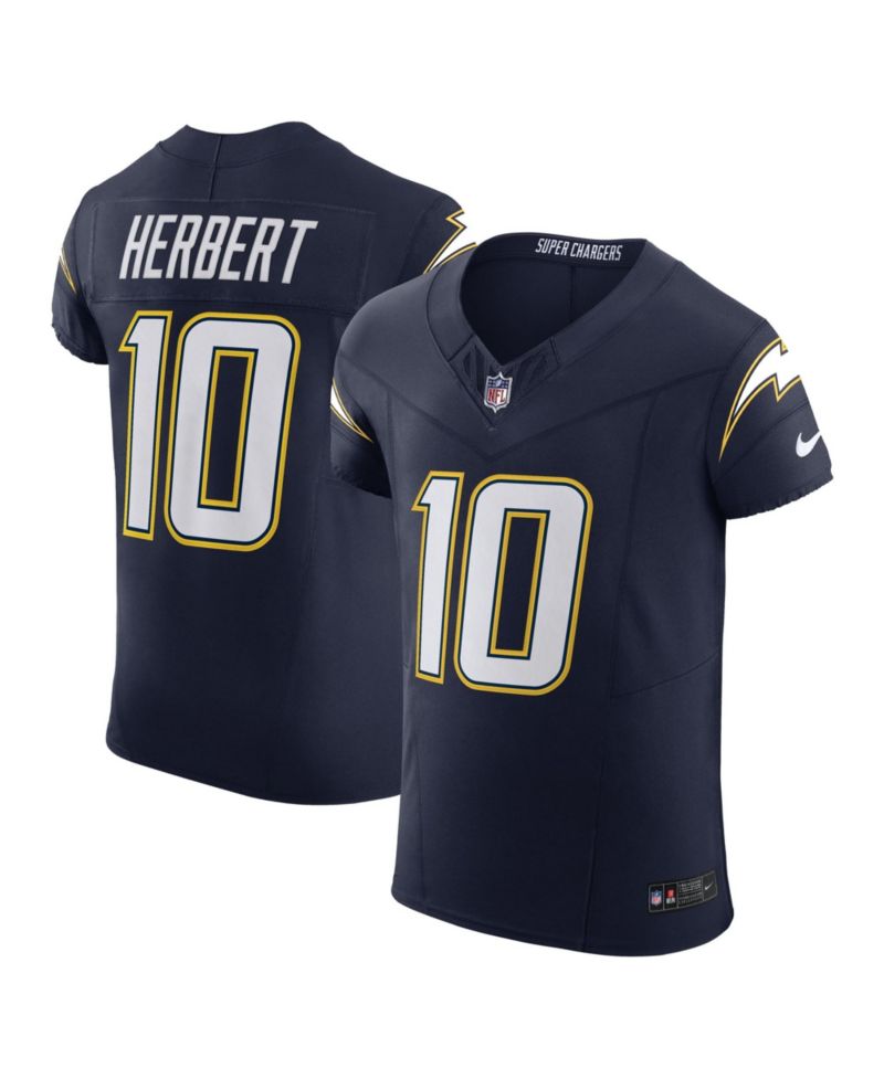 Men's Justin Herbert Navy Los Angeles Chargers Alternate Super Chargers Vapor F.U.S.E. Elite Jersey
