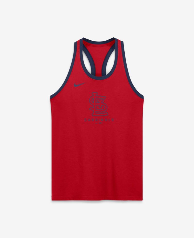 Women's Red St. Louis Cardinals Tri-Blend Dri-FIT Racerback Tank Top