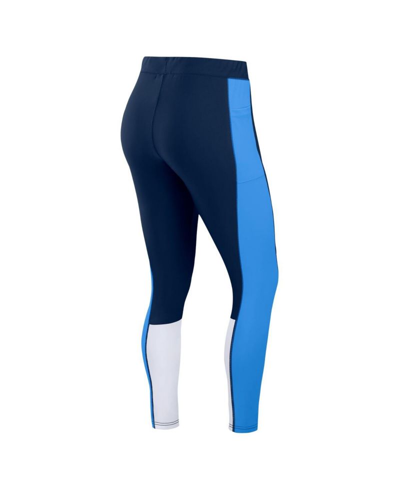 Women's Navy/Light Blue Tennessee Titans Color-Block Leggings