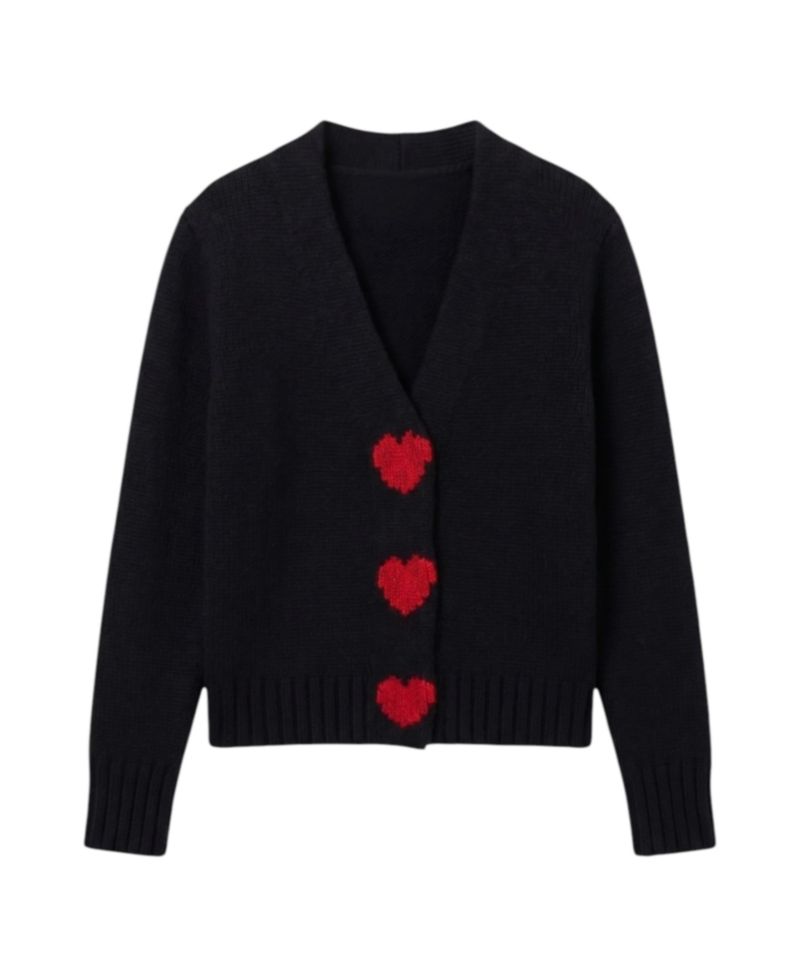 Women's Merino Heart Cardigan