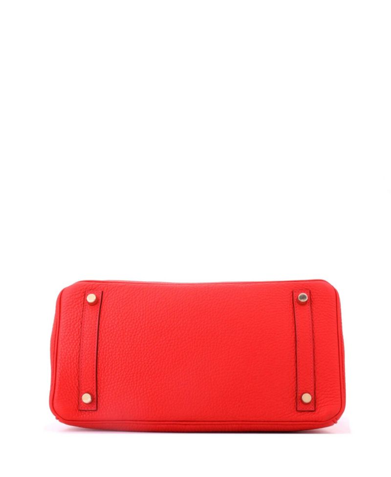 Birkin 30 Handbag Red Togo with Gold Hardware
